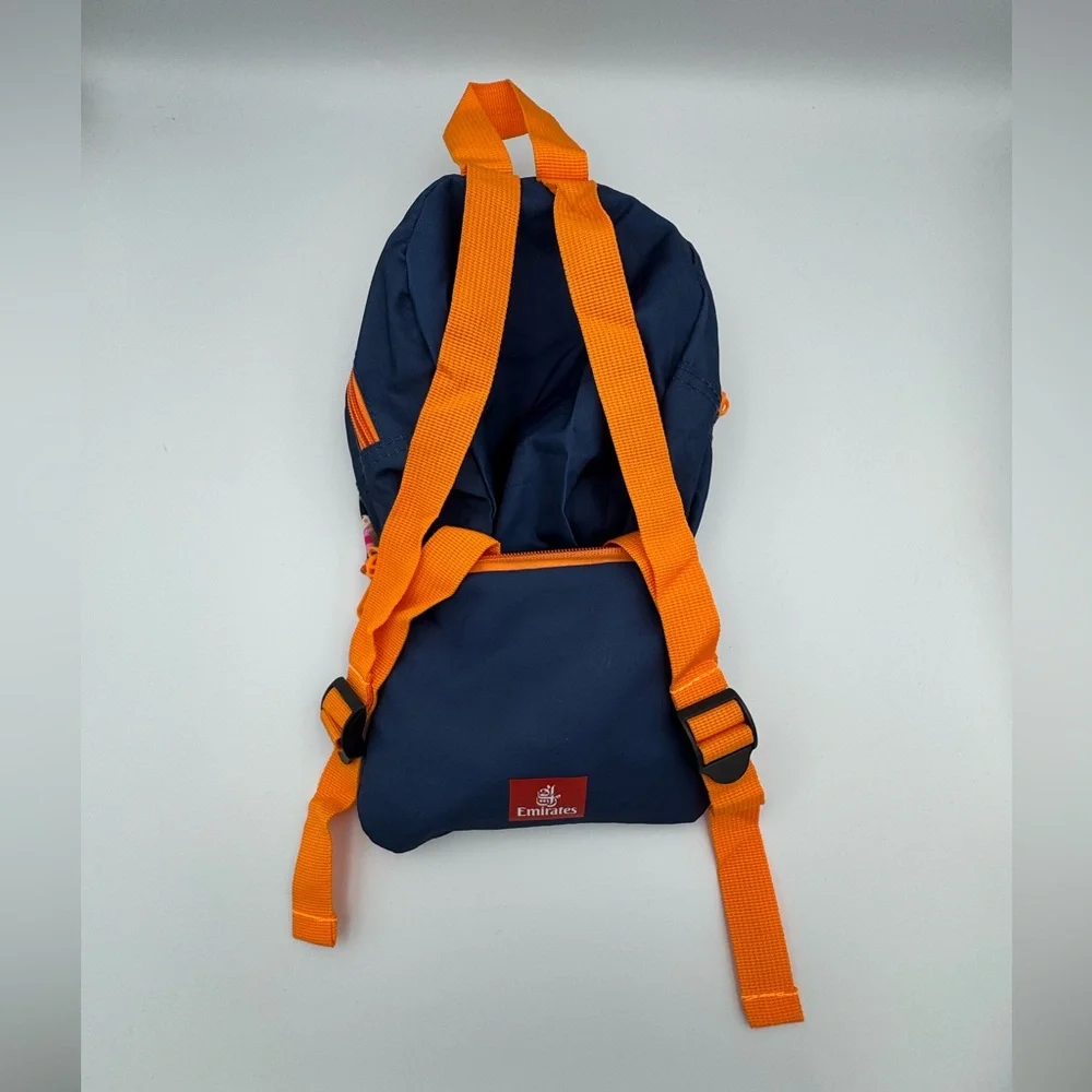 Emirates Kids Packable Backpack Airline‎ Travel Bag Folds Into Pouch